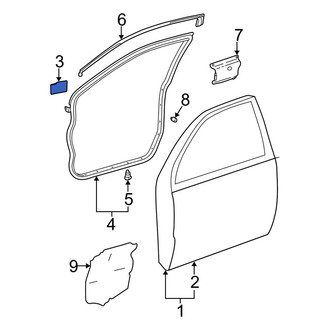 Lexus OE - Rear Door Panel Insulation