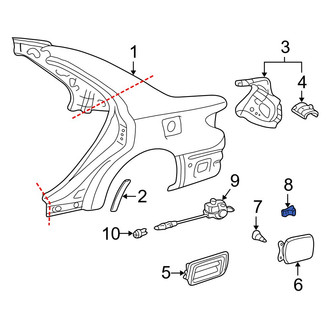 Lexus OE - Fuel Door Spring