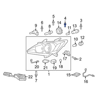 Lexus OE - Headlight Mounting Screw