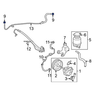 Lexus OE - Power Steering Hose Clamp