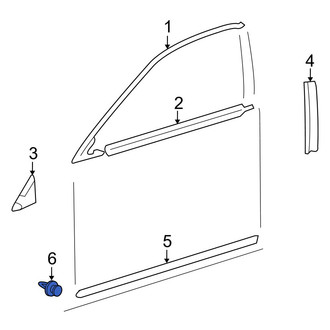 Lexus OE - Door Molding Clip