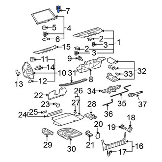 Lexus OE - Radiator Support Splash Shield Bolt