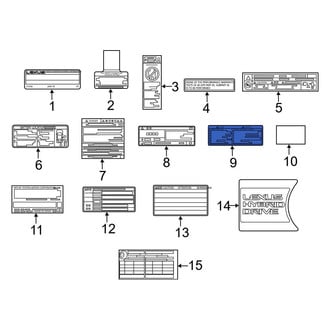 Lexus OE - Tire Information Label