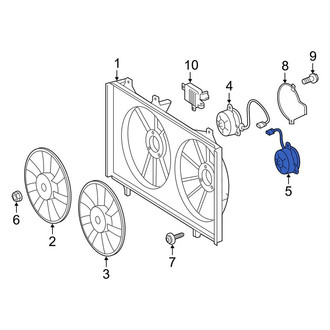Lexus OE - Left Engine Cooling Fan Motor