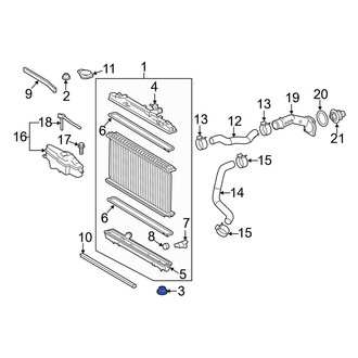 Lexus OE - Lower Radiator Insulator