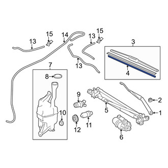 Lexus OE - Front Left Wiper Blade Refill