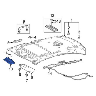 Lexus OE - Sun Visor Light