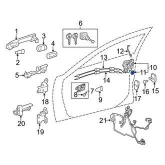 Lexus OE - Door Latch Seal
