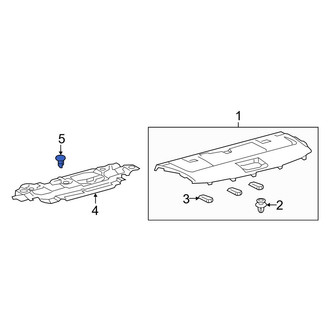 Lexus OE - Package Tray Trim Clip