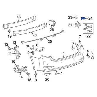 Lexus OE - Parking Aid System Wiring Harness Clip