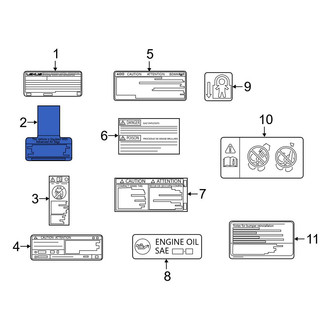 Lexus OE - Air Bag Information Label