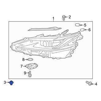 Lexus OE - Headlight Mounting Nut