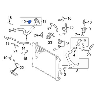 Lexus OE - Engine Coolant Thermostat Housing Seal