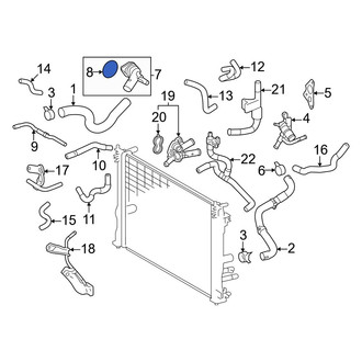 Lexus OE - Engine Coolant Thermostat Housing Seal