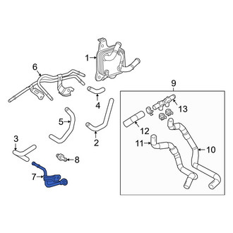 Lexus OE - Automatic Transmission Oil Cooler Tube