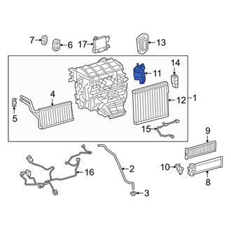 Lexus OE - Upper HVAC Air Inlet Door Actuator
