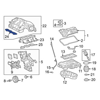 Lexus OE - Upper Fuel Injection Plenum Gasket