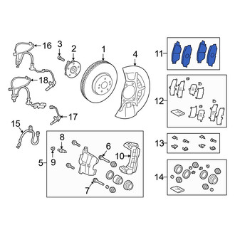 Lexus OE - Front Disc Brake Pad Set