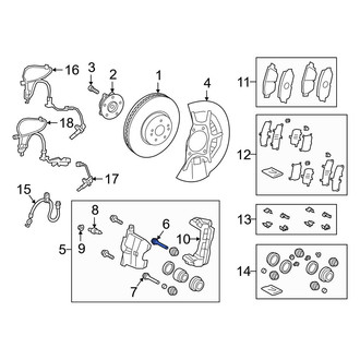 Lexus OE - Front Upper Disc Brake Caliper Pin