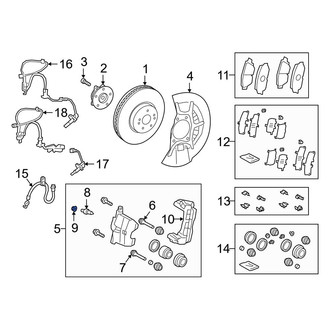 Lexus OE - Front Brake Bleeder Screw Cap