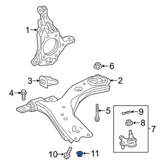 Lexus OE - Suspension Ball Joint Nut & Washer