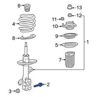 Lexus OE - Suspension Strut Bolt
