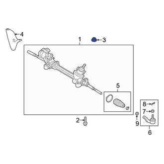 Lexus OE - Rack and Pinion Nut