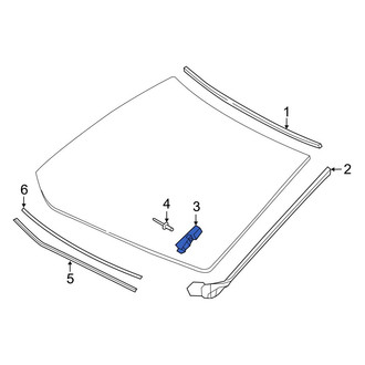 Lexus OE - Windshield Molding Clip