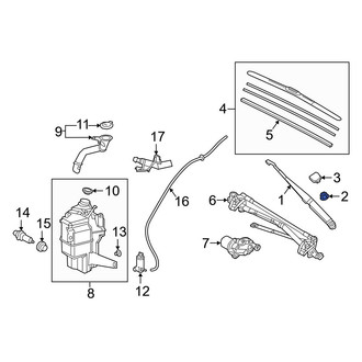 Lexus OE - Wiper Arm Nut