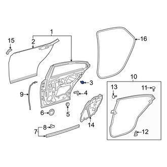 Lexus OE - Rear Deck Lid Stop Buffer