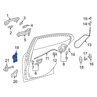 Lexus OE - Front Right Upper Door Hinge
