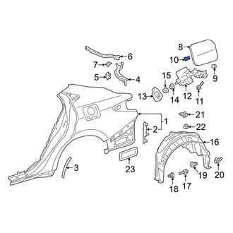 Lexus OE - Rear Fuel Door Spring