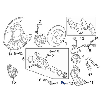 Lexus OE - Disc Brake Caliper Anchor Plate Bolt