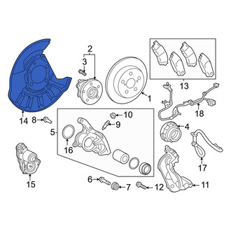 Lexus OE - Front Left Brake Dust Shield