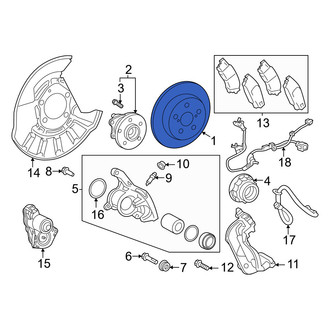 Lexus OE - Rear Disc Brake Rotor