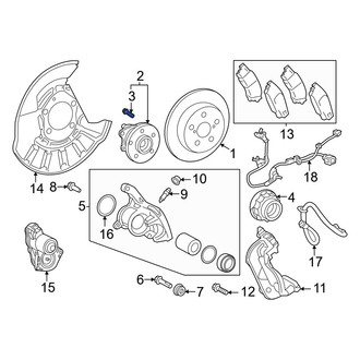 Lexus OE - Rear Wheel Lug Stud