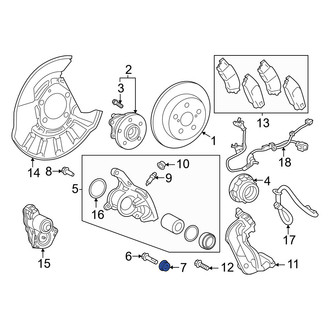 Lexus OE - Rear Disc Brake Caliper Pin Boot