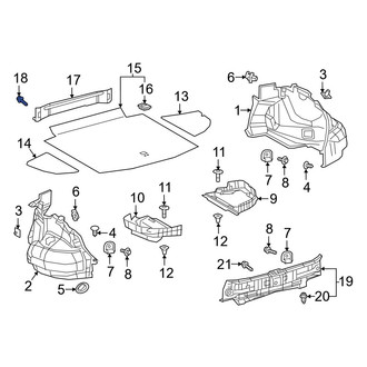 Lexus OE - Trunk Trim Panel Clip