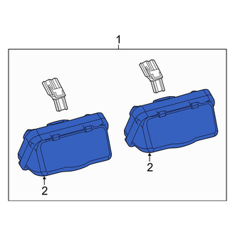 Lexus OE - Rear License Plate Light Assembly
