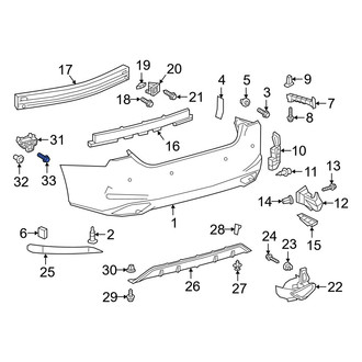 Lexus OE - Tail Light Screw