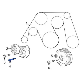 Lexus OE - Belt Tensioner Pulley Bolt