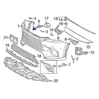 Lexus OE - Bumper Cover Retainer