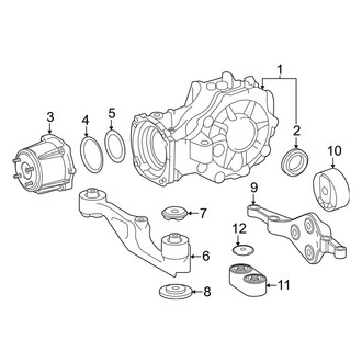 Lexus OE - Rear Suspension - Axle & Differential (AWD)