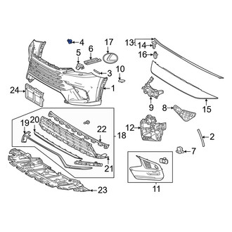 Lexus OE - Bumper Cover Retainer