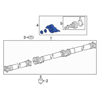 Lexus OE - Drive Shaft Center Support Bearing