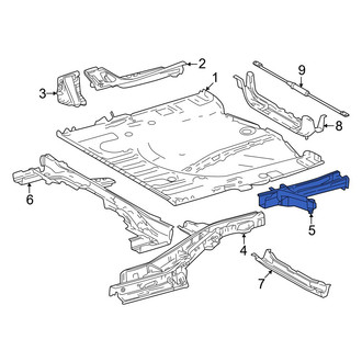 Lexus OE - Rear Right Frame Rail End