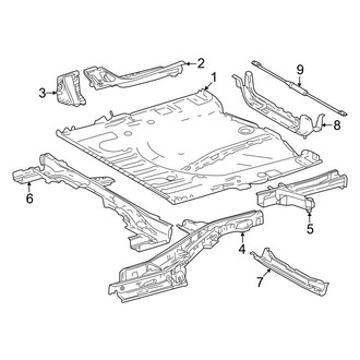 Lexus OE - Rear Body & Floor - Floor & Rails (F Sport Performance Premium)