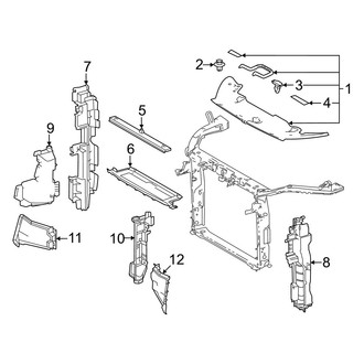 Lexus OE - Radiator Support - Splash Shields