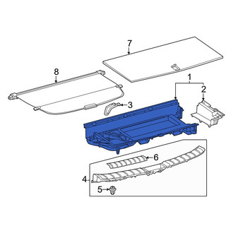 Lexus OE - Rear Right Trunk Floor Storage Box
