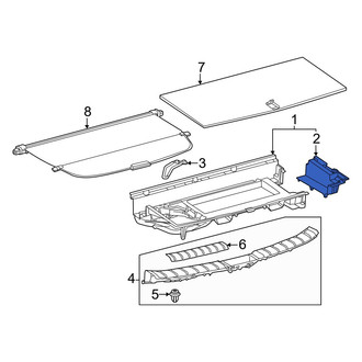 Lexus OE - Rear Right Trunk Floor Storage Box